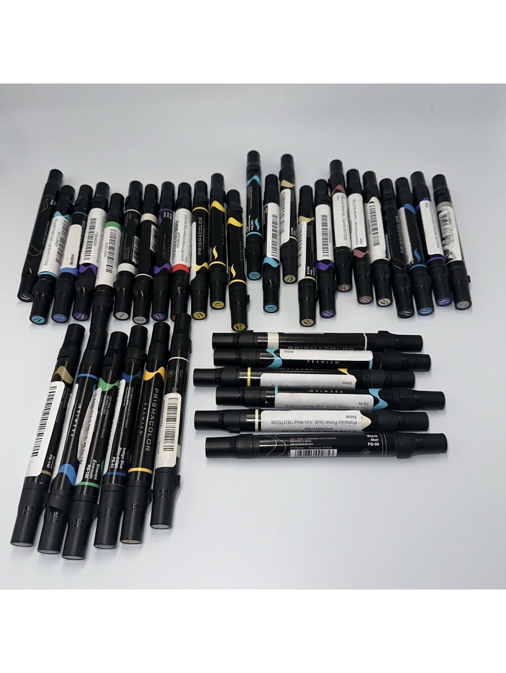 New Prismacolor Lot Of 25 Marker Various Colors Dual Tips Pen Prisma Color